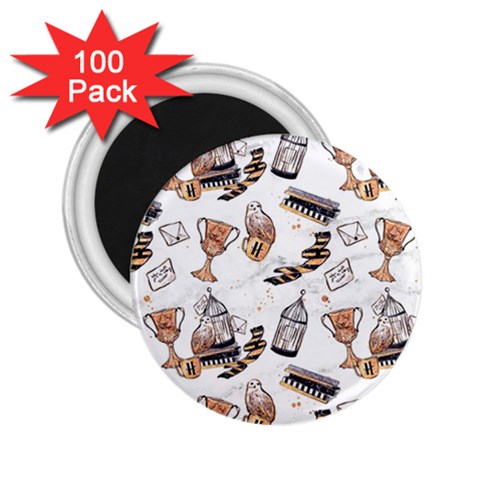 Hufflepuff Pattern 2.25  Magnets (100 pack)  from ArtsNow.com Front