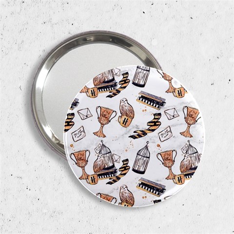 Hufflepuff Pattern 2.25  Handbag Mirrors from ArtsNow.com Front