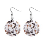 Hufflepuff Pattern Mini Button Earrings