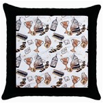 Hufflepuff Pattern Throw Pillow Case (Black)