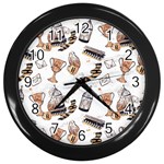 Hufflepuff Pattern Wall Clock (Black)
