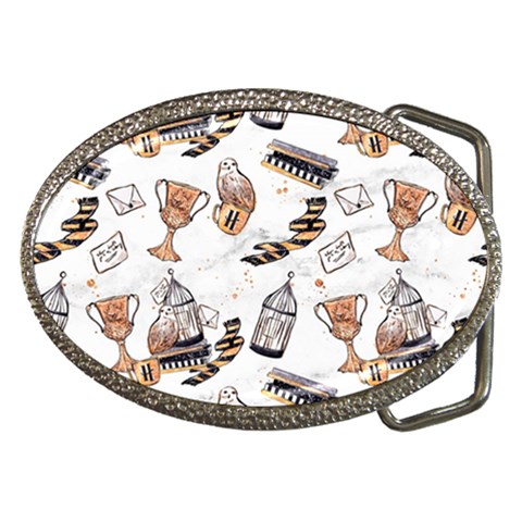 Hufflepuff Pattern Belt Buckles from ArtsNow.com Front