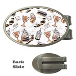 Hufflepuff Pattern Money Clips (Oval) 