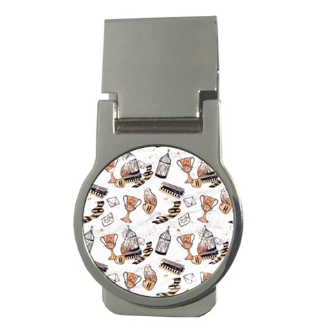 Hufflepuff Pattern Money Clips (Round)  from ArtsNow.com Front