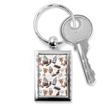 Hufflepuff Pattern Key Chain (Rectangle)