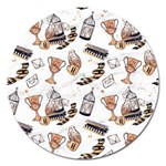 Hufflepuff Pattern Magnet 5  (Round)