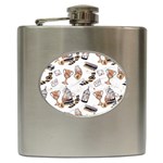 Hufflepuff Pattern Hip Flask (6 oz)