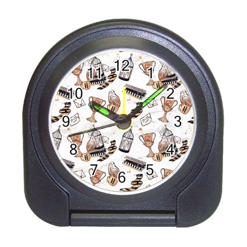 Hufflepuff Pattern Travel Alarm Clock from ArtsNow.com Front