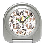 Hufflepuff Pattern Travel Alarm Clock