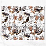 Hufflepuff Pattern Rectangular Jigsaw Puzzl