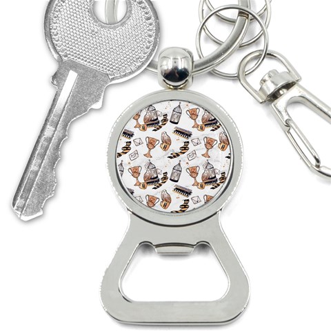 Hufflepuff Pattern Bottle Opener Key Chain from ArtsNow.com Front