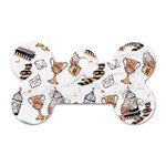 Hufflepuff Pattern Dog Tag Bone (One Side)