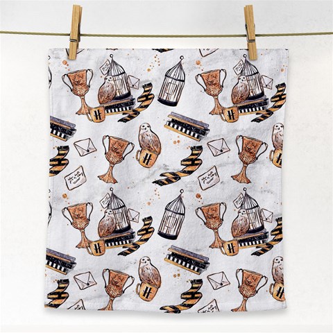 Hufflepuff Pattern Face Towel from ArtsNow.com Front