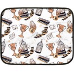 Hufflepuff Pattern Double Sided Fleece Blanket (Mini) 