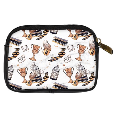 Hufflepuff Pattern Digital Camera Leather Case from ArtsNow.com Back