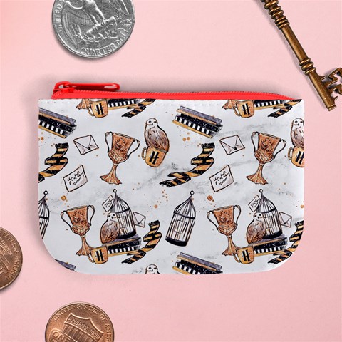 Hufflepuff Pattern Mini Coin Purse from ArtsNow.com Front