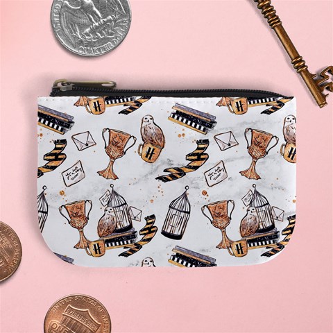 Hufflepuff Pattern Mini Coin Purse from ArtsNow.com Front