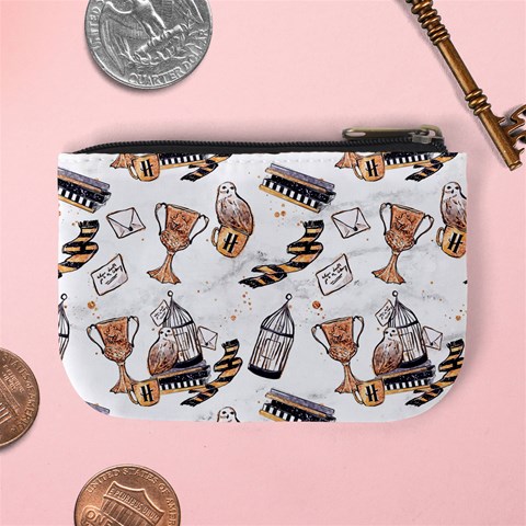 Hufflepuff Pattern Mini Coin Purse from ArtsNow.com Back