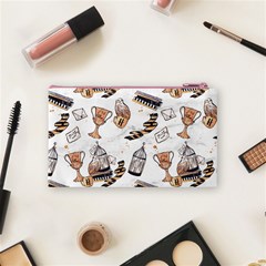 Hufflepuff Pattern Cosmetic Bag (Small) from ArtsNow.com Back