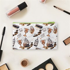 Hufflepuff Pattern Cosmetic Bag (Small) from ArtsNow.com Back