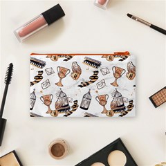 Hufflepuff Pattern Cosmetic Bag (Small) from ArtsNow.com Back