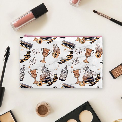 Hufflepuff Pattern Cosmetic Bag (Medium) from ArtsNow.com Front