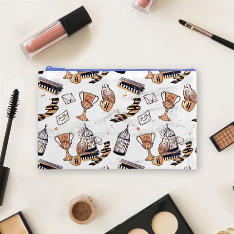 Hufflepuff Pattern Cosmetic Bag (Medium) from ArtsNow.com Front