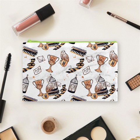 Hufflepuff Pattern Cosmetic Bag (Medium) from ArtsNow.com Front