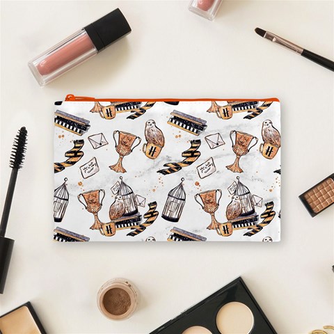 Hufflepuff Pattern Cosmetic Bag (Medium) from ArtsNow.com Front