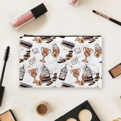 Hufflepuff Pattern Cosmetic Bag (Medium) from ArtsNow.com Front