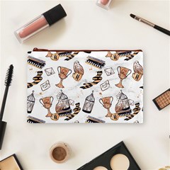 Hufflepuff Pattern Cosmetic Bag (Medium) from ArtsNow.com Front