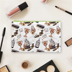 Hufflepuff Pattern Cosmetic Bag (Medium) from ArtsNow.com Front