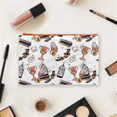 Hufflepuff Pattern Cosmetic Bag (Medium) from ArtsNow.com Front