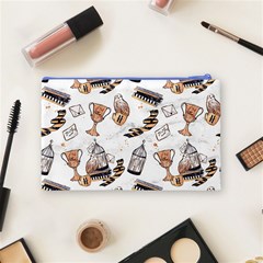 Hufflepuff Pattern Cosmetic Bag (Medium) from ArtsNow.com Back