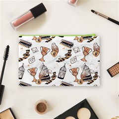 Hufflepuff Pattern Cosmetic Bag (Medium) from ArtsNow.com Back
