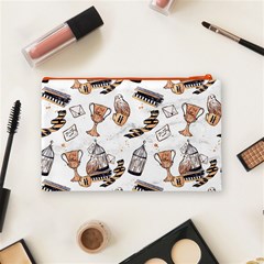 Hufflepuff Pattern Cosmetic Bag (Medium) from ArtsNow.com Back