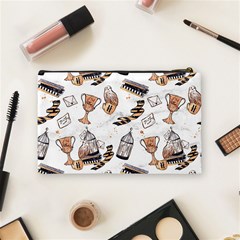 Hufflepuff Pattern Cosmetic Bag (Medium) from ArtsNow.com Back