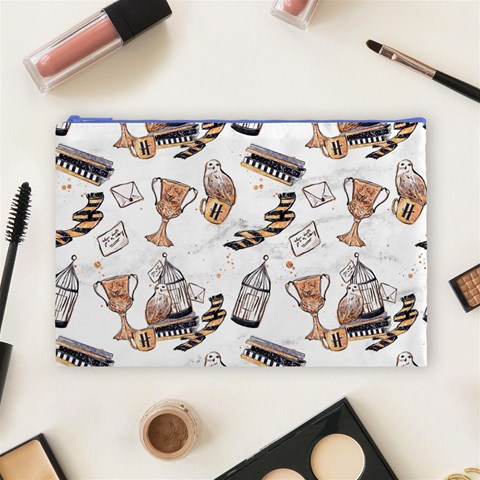 Hufflepuff Pattern Cosmetic Bag (Large) from ArtsNow.com Front