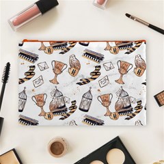 Hufflepuff Pattern Cosmetic Bag (Large) from ArtsNow.com Front