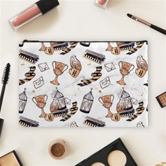 Hufflepuff Pattern Cosmetic Bag (Large) from ArtsNow.com Front