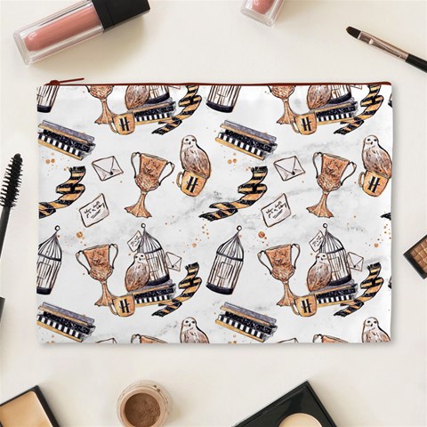Hufflepuff Pattern Cosmetic Bag (XL) from ArtsNow.com Front