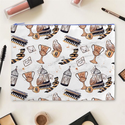 Hufflepuff Pattern Cosmetic Bag (XL) from ArtsNow.com Front