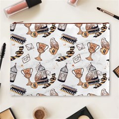 Hufflepuff Pattern Cosmetic Bag (XL) from ArtsNow.com Front