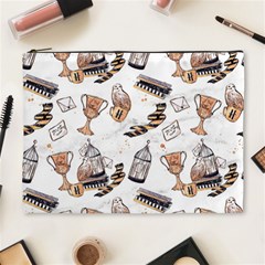 Hufflepuff Pattern Cosmetic Bag (XL) from ArtsNow.com Front