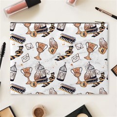Hufflepuff Pattern Cosmetic Bag (XL) from ArtsNow.com Back
