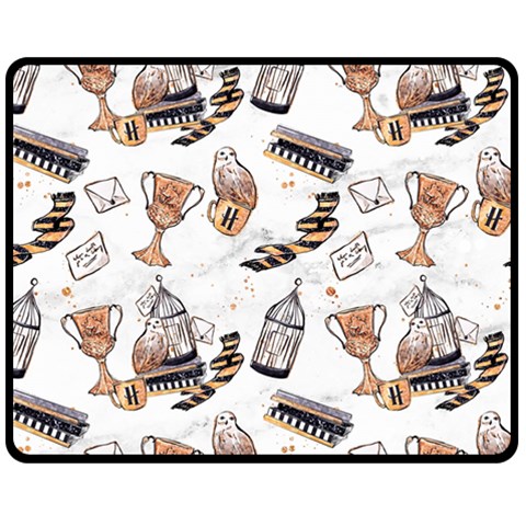Hufflepuff Pattern Fleece Blanket (Medium)  from ArtsNow.com 60 x50  Blanket Front