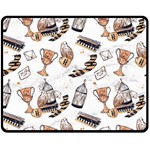 Hufflepuff Pattern Fleece Blanket (Medium) 