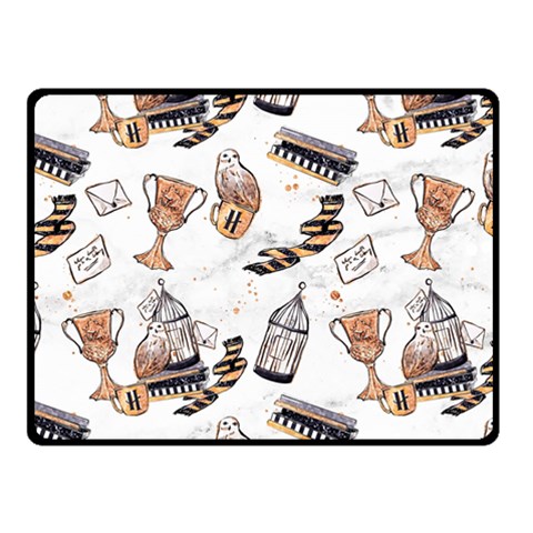 Hufflepuff Pattern Fleece Blanket (Small) from ArtsNow.com 50 x40  Blanket Front