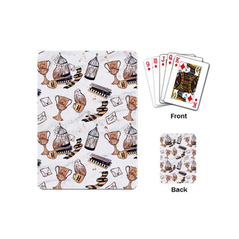 Hufflepuff Pattern Playing Cards Single Design (Mini) from ArtsNow.com Back