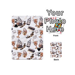 Hufflepuff Pattern Playing Cards 54 Designs (Mini) from ArtsNow.com Front - Spade2